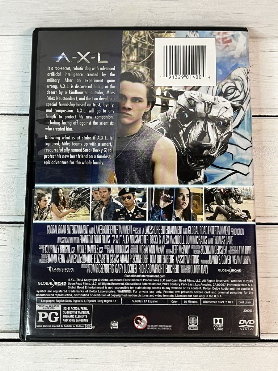 A-X-L DVD 2018 Widescreen Alex Neustaedter Becky G Thomas Jane Pre