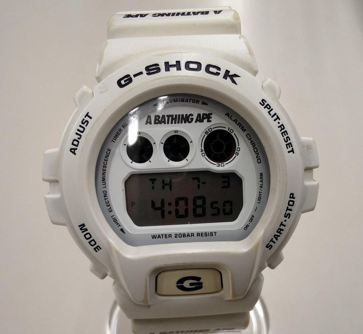 Casio G-SHOCK DW-6900 BAPE A Bathing Ape Limited Edition White