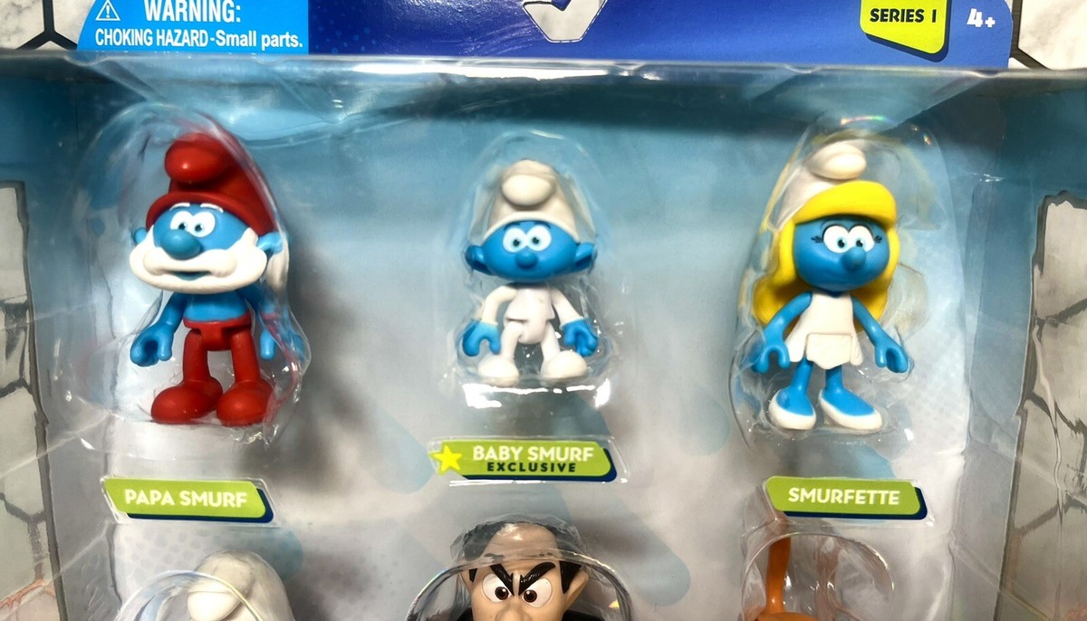 2023 Jazwares The Smurfs Series 1- The Smurfs vs Gargamel 6-Pack
