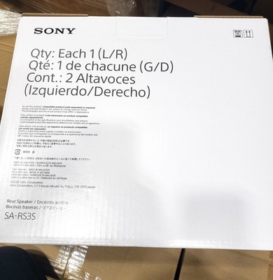 Sony SA-RS3S Wireless Rear Right/Left Speakers for HT-A7000 for