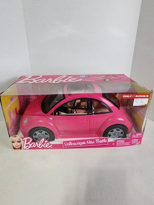 Barbie Volkswagen Beetle With Barbie Doll Pink Doors Open Mattel