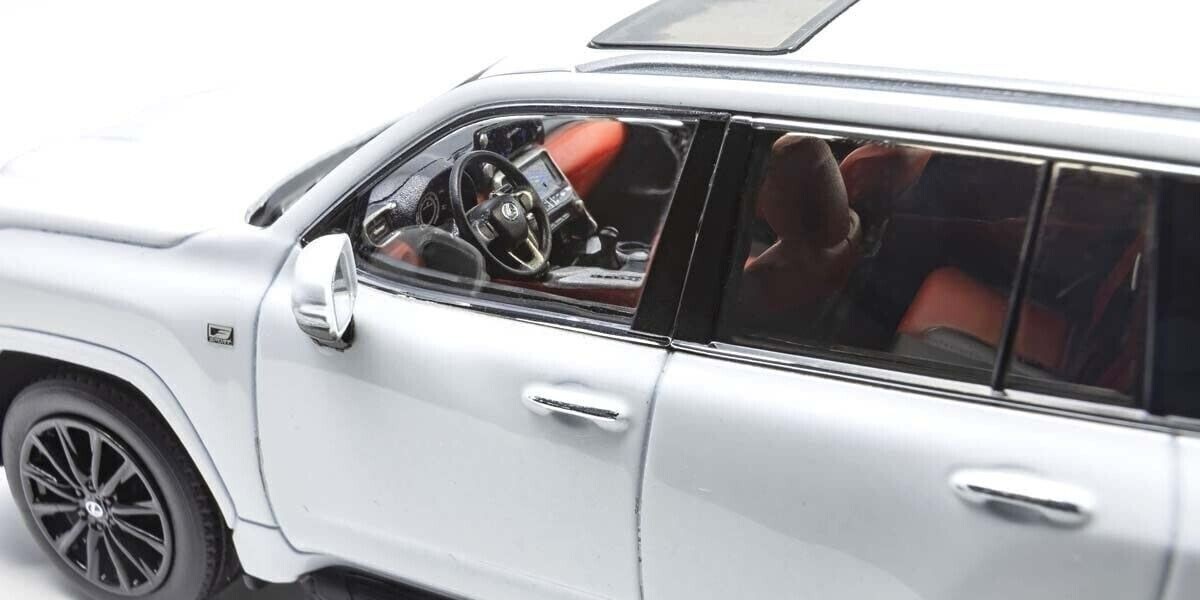 1/43 Lexus LX600 F Sport LHD White Nova Diecast Model Car by