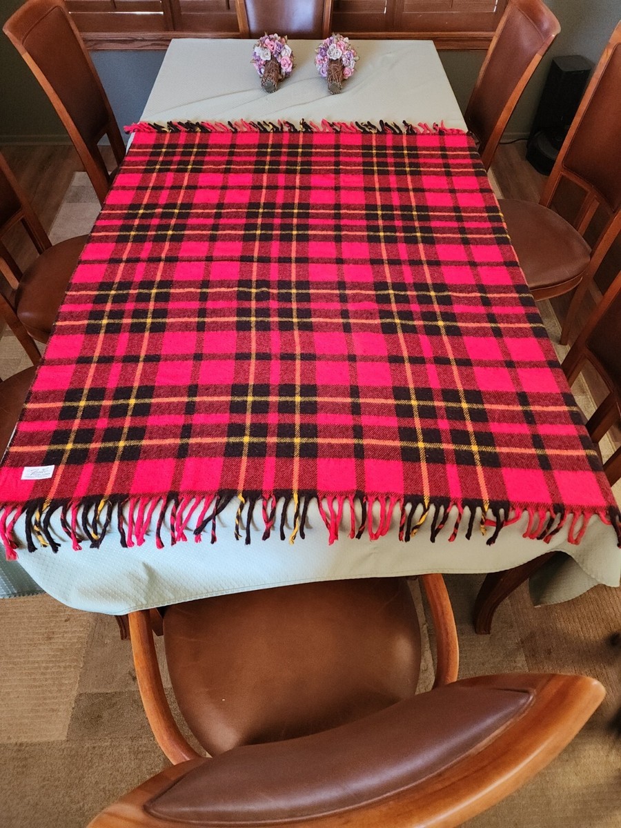 Vintage Faribo Faribault Woolen Mill Plaid Stadium Blankets Wool