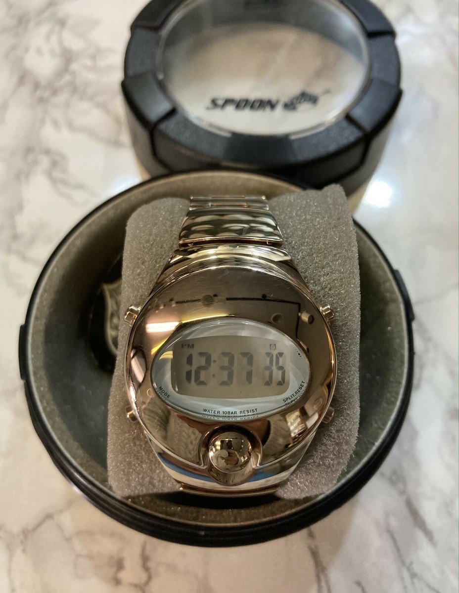 RARE VINTAGE 90S ALBA BY SEIKO SPOON INGOT DIGITAL WATCH UNISEX