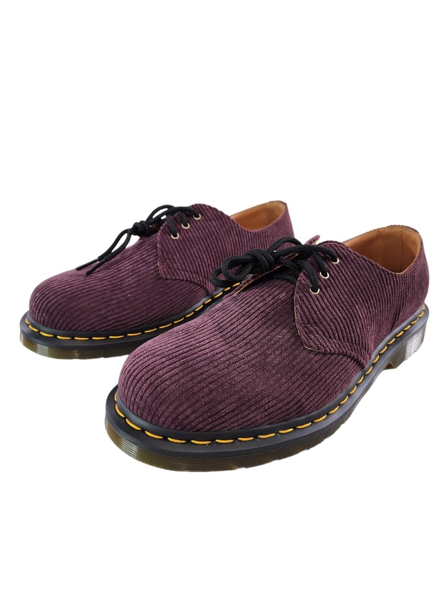 Dr. Doc Martens 1461 Duchess Corduroy Oxfords - Oxblood - LA004