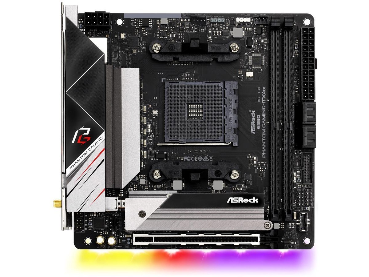 ASRock B550 Phantom Gaming-ITX/ax AM4 AMD B550 SATA 6Gb/s Mini ITX