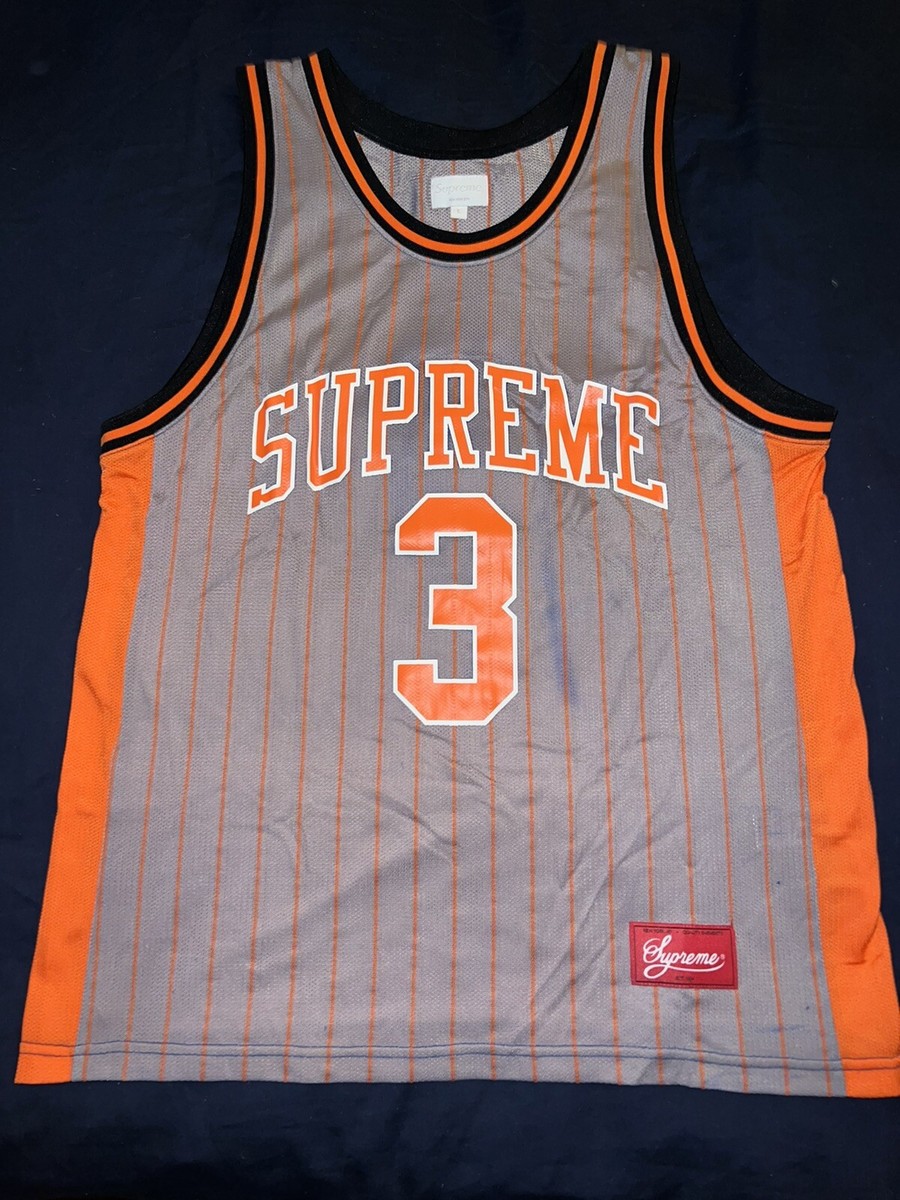 NEW Supreme Crossover Basketball Jersey Large Knicks SS16 Rare