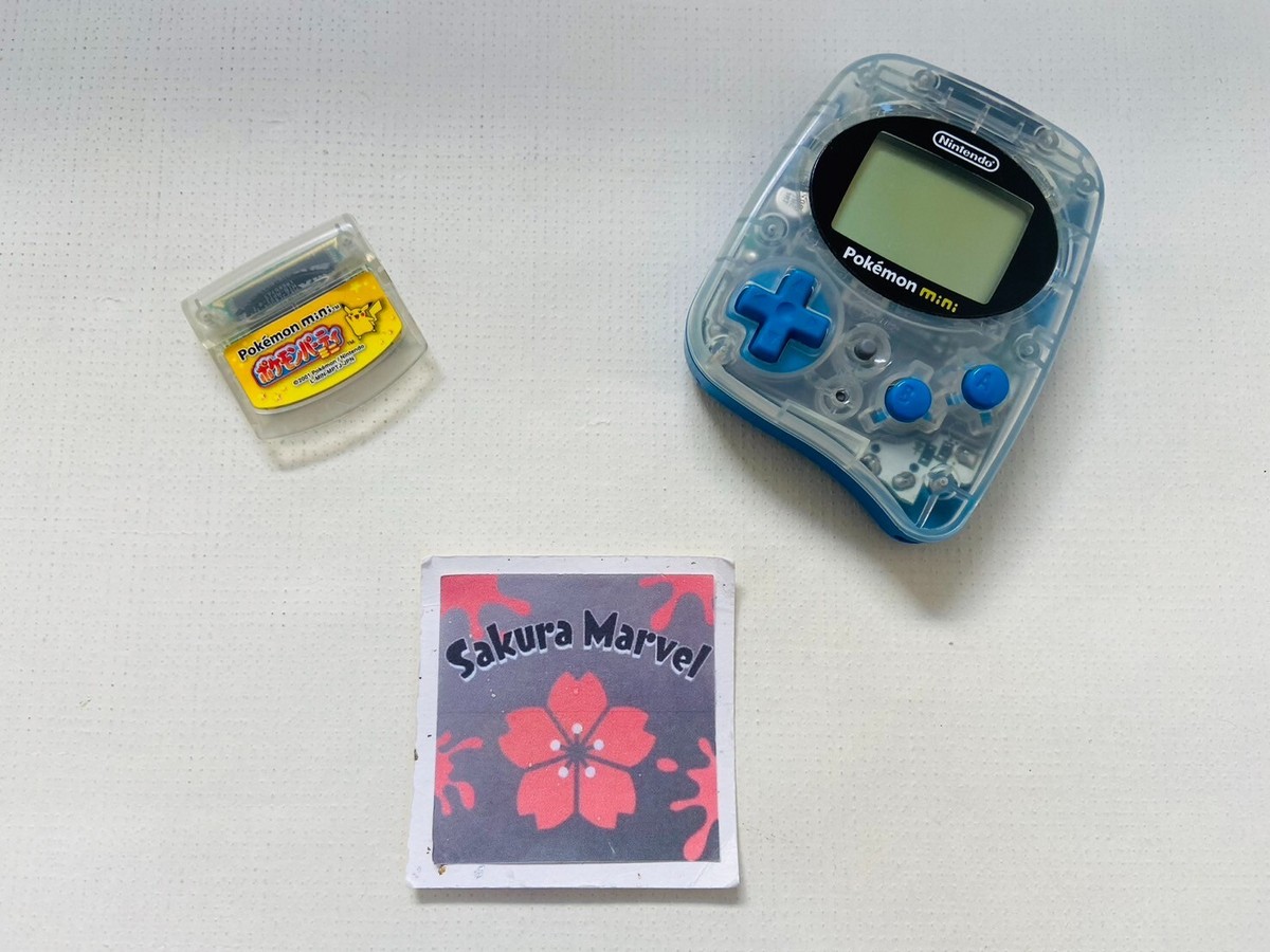 Pokemon Mini Console MIN-001 with Pokemon Party Mini Japanese Game