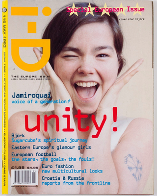BJORK Judy Blame JAMIROQUAI i-D MAGAZINE May 1993 Chris Ofili
