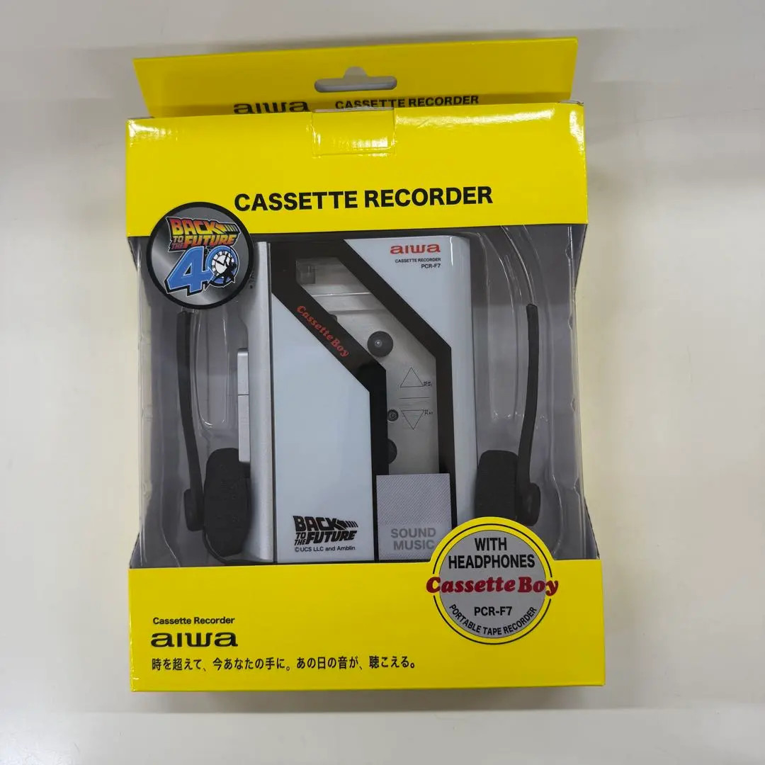 AIWA Cassette Boy PCR-F7 Back To The Future 40th Portable Cassette