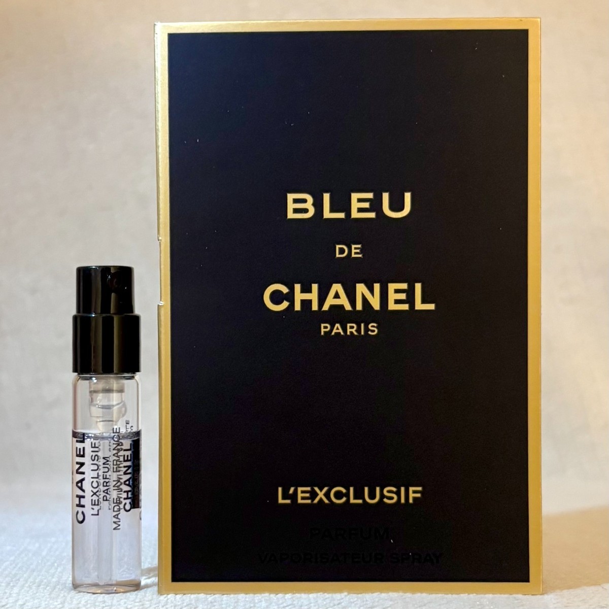 Chanel Bleu de Chanel L'EXCLUSIF Parfum Sample Spray .05oz, 1.5ml