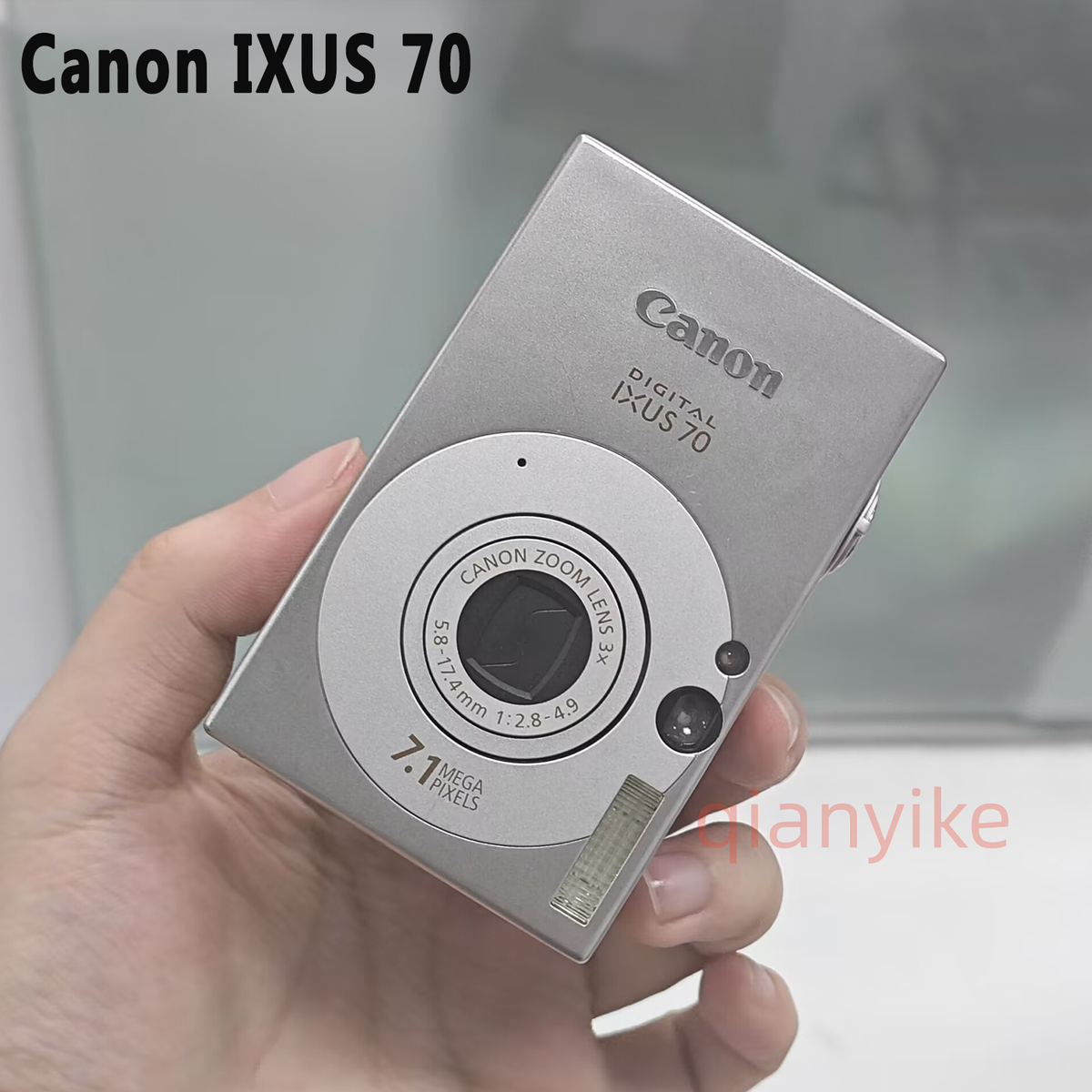 Canon IXUS 70 Silver 7.1MP 3X Optical CCD Vintage Digital Camera