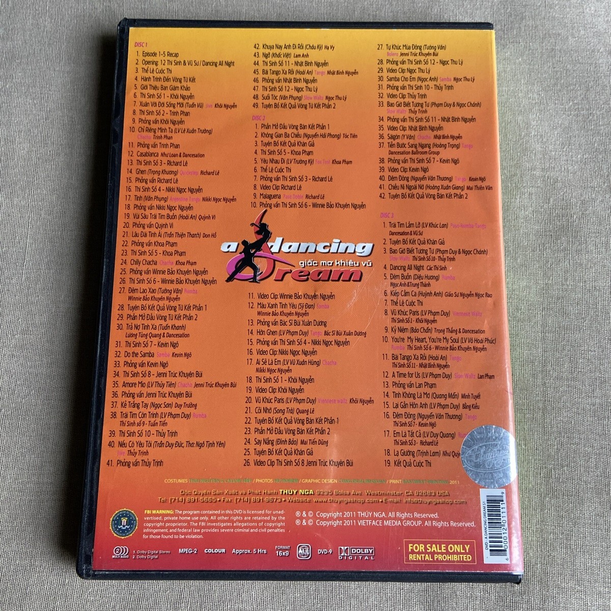 A Dancing Dream Season 1 (DVD 3-Disc Set) Vietnamese Giac Mo Khieu