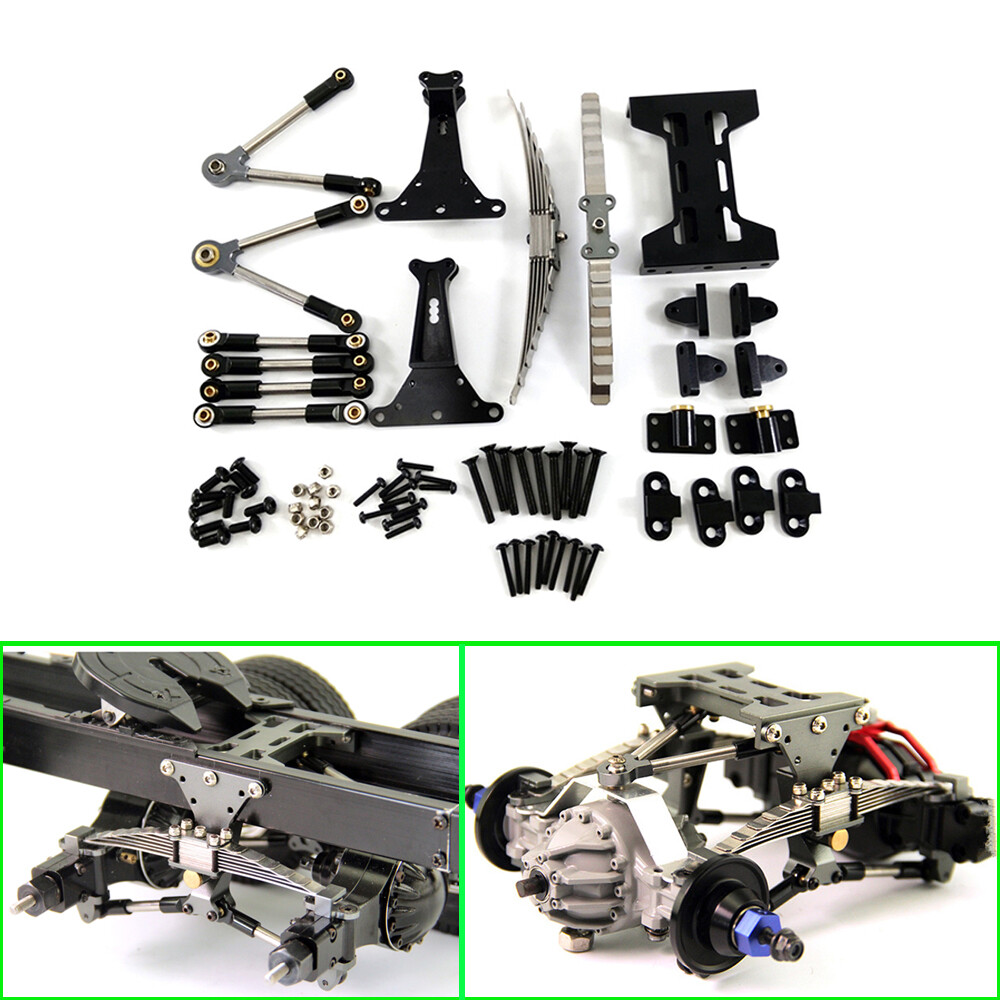 Metal Rear Axle Suspension Kit for 1/14 Tamiya RC Truck Scania MAN