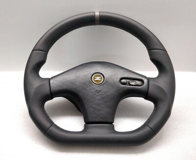 NISSAN 300ZX Z32 STEERING WHEEL FLAT BOTTOM CUSTOM GREY MARKER