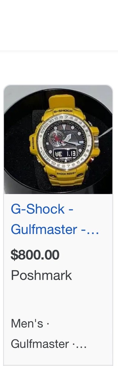 Casio G-Shock Gulfmaster GWN-1000-9A Men's Wristwatch Yellow from