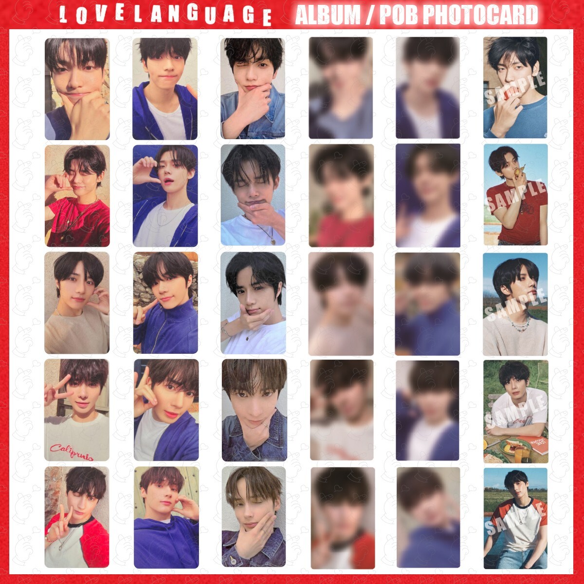 TXT Love Language LINE music トレカ 5枚セット TXT Love Language