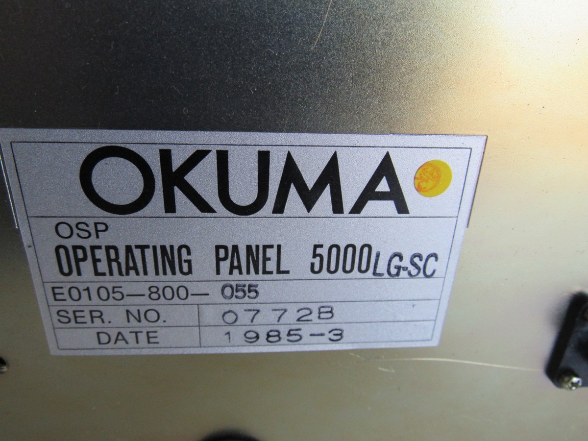 Okuma Operating Panel 5000 E0105-800-055 Lot #3968 Listed by Greg