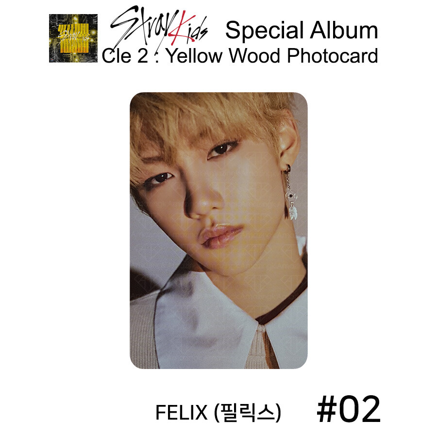 STRAY KIDS Special Album Cle 2 Yellow Wood Offcial Photocard | eBay