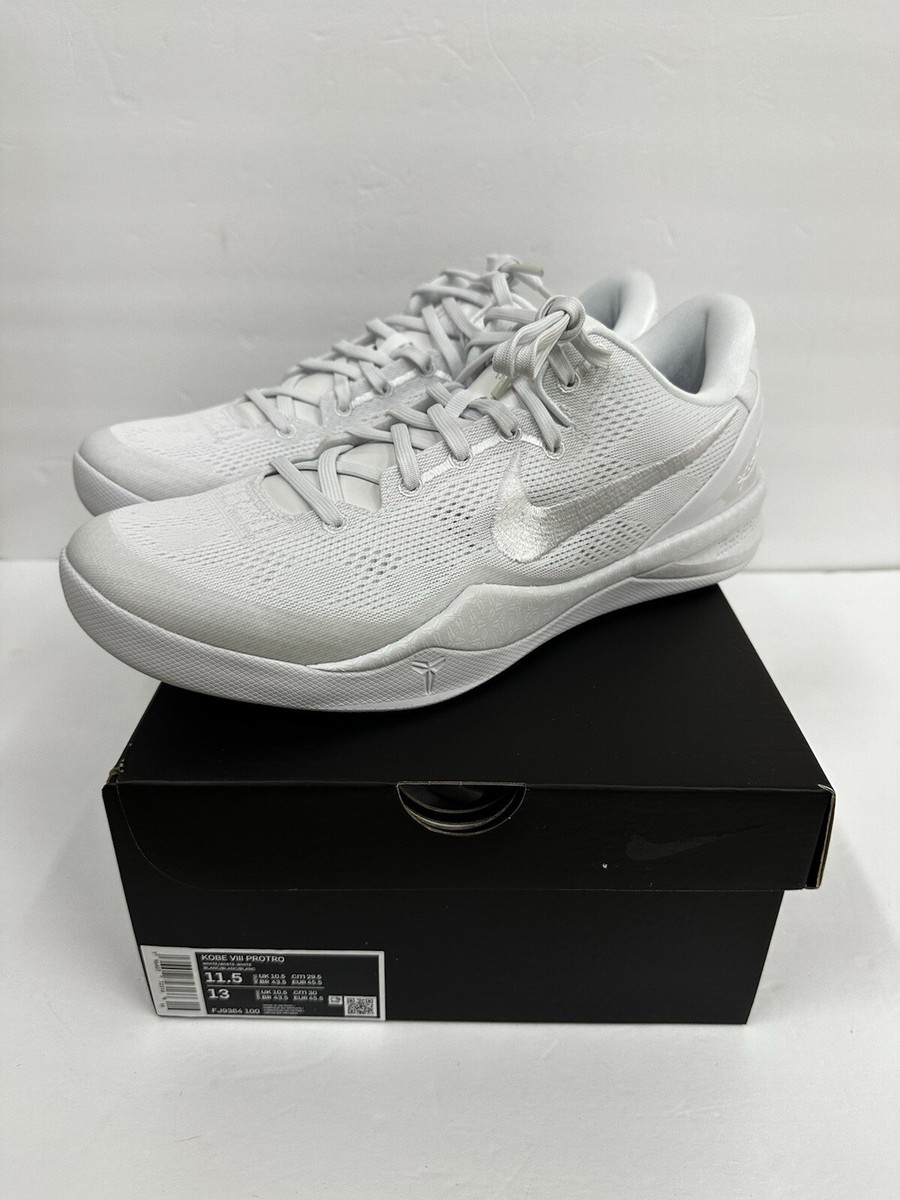 Nike Kobe VIII 8 Protro “Halo” Triple White FJ9364-100 Men's Size