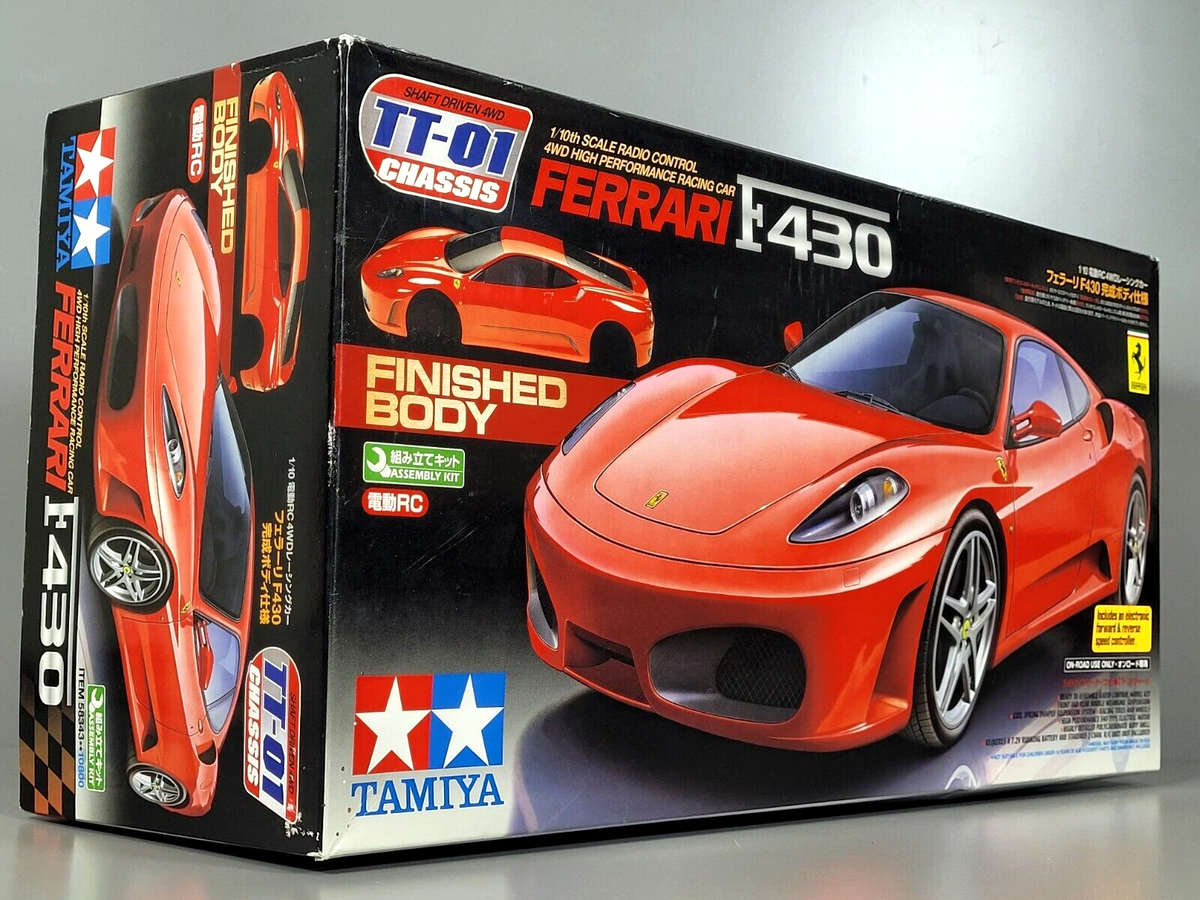 New Tamiya 1/10 RC FERRARI F430 TT-01 4WD Chassis ESC Finished