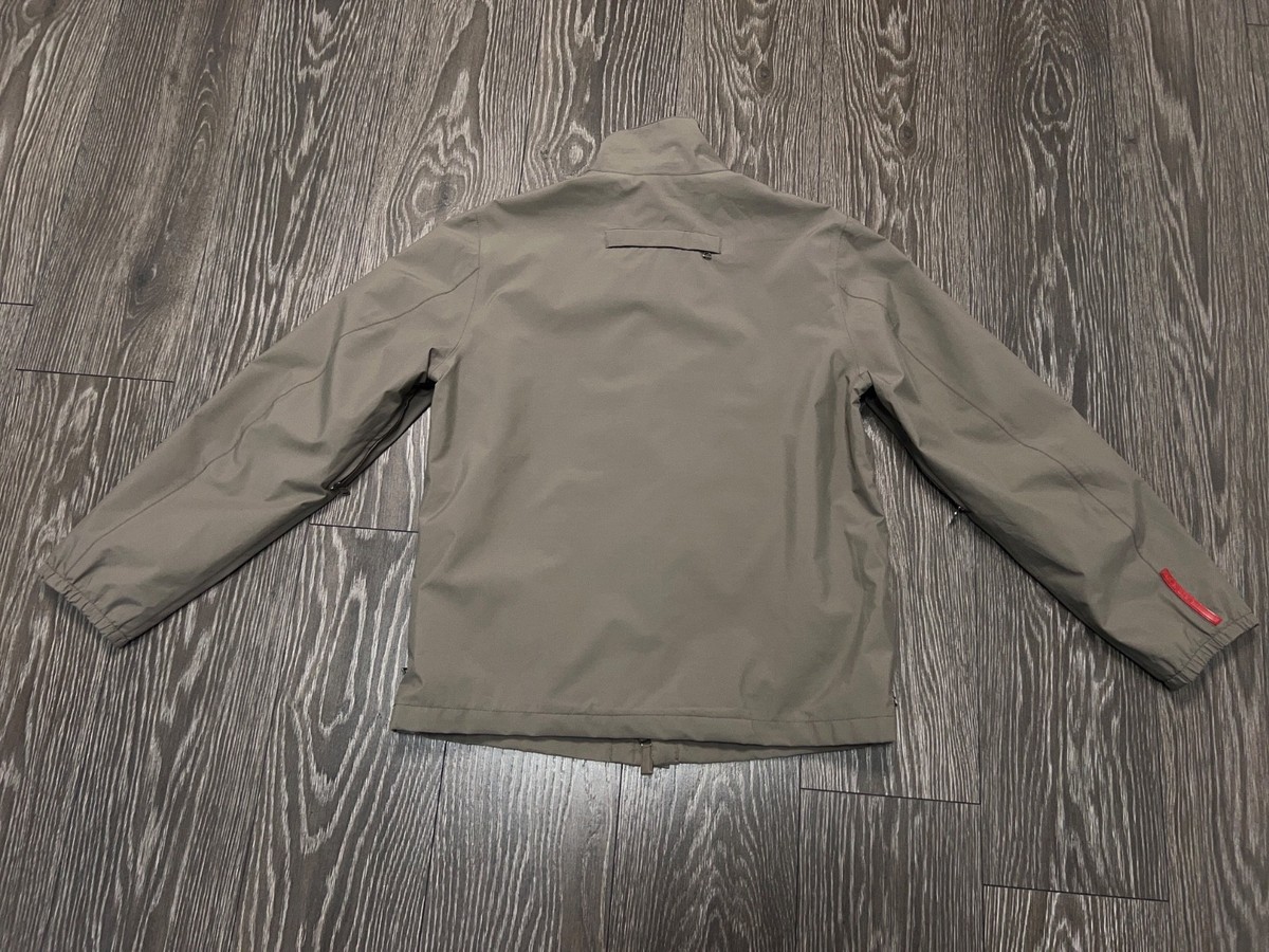 Mens PRADA Sport Art.SGV84A Gore-Tex Zip Jacket Windbreaker Red