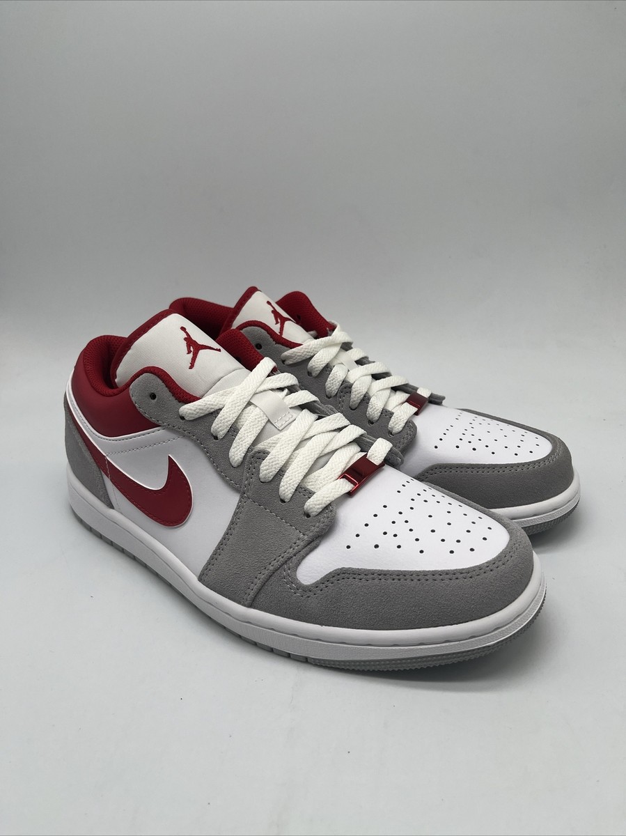 Nike Air Jordan 1 Low SE Light Grey/Red/White DC6991-016 Men's