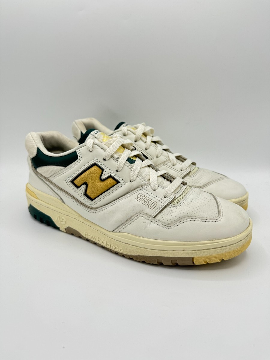 Size 10 - Aime Leon Dore x New Balance 550 Natural Green Yellow