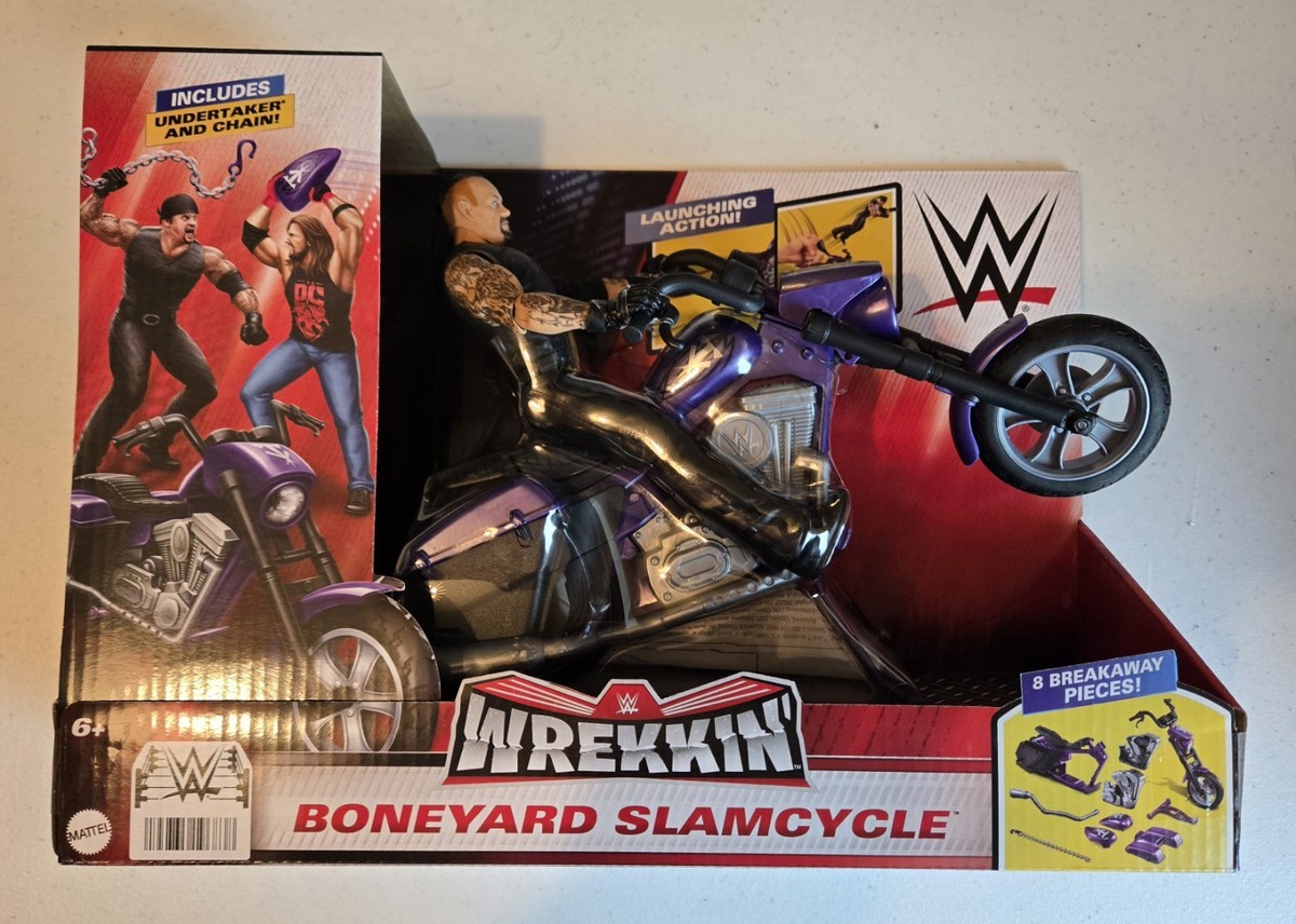 WWE Wrekkin' Boneyard Slamcycle Set Undertaker WWF Motorcycle | eBay