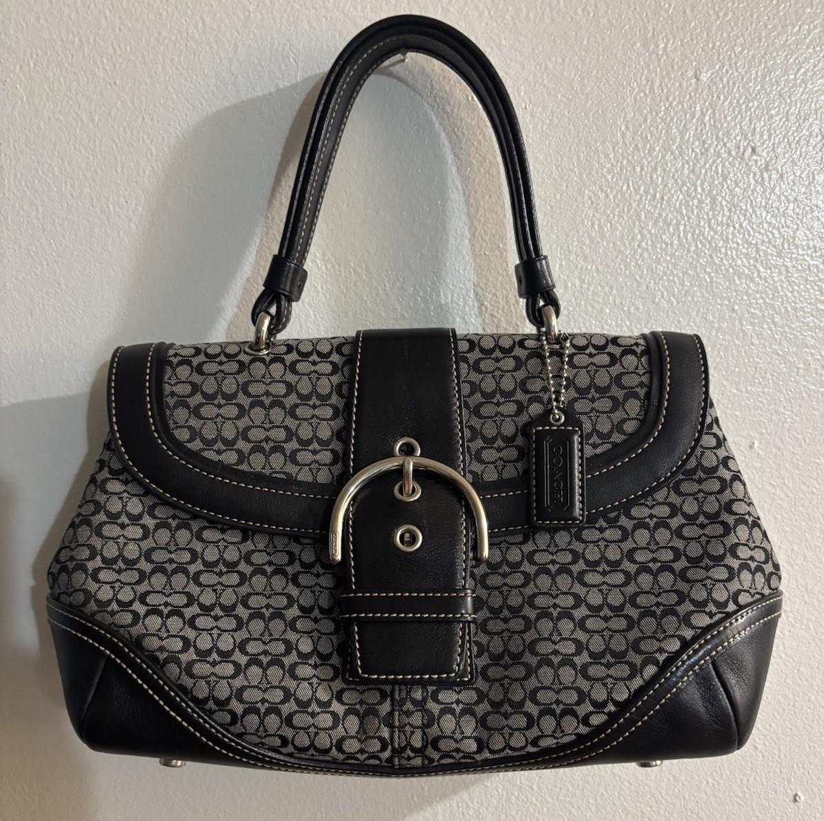 Vintage Coach Soho Signature Mini C Flap Bag 7078 | eBay