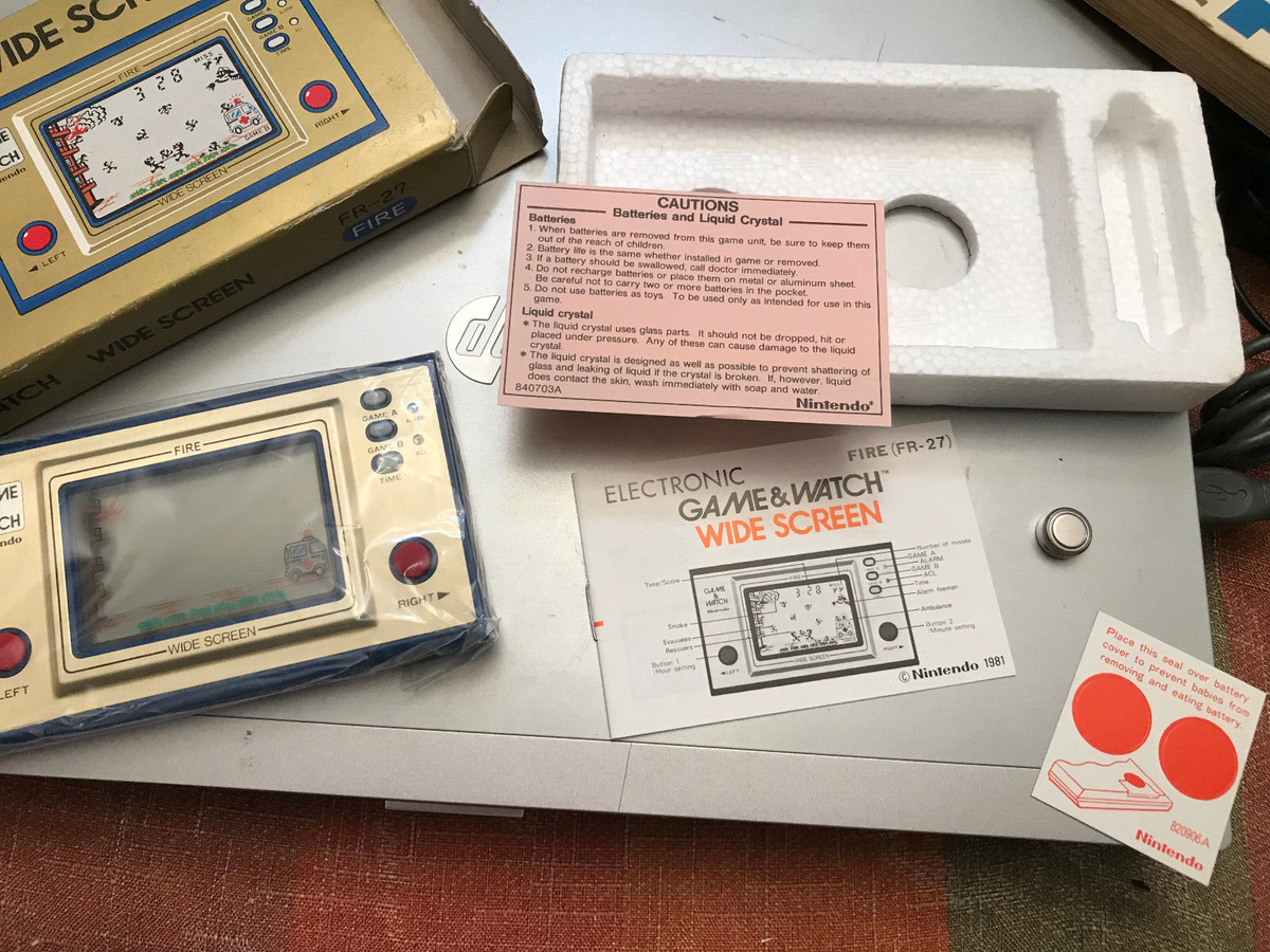 VINTAGE NINTENDO GAME AND WATCH FIRE NEW IN BOX | eBay