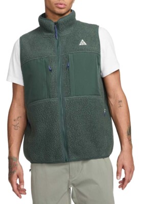 Nike ACG 'Arctic Wolf' Men's Full Zip Vest (Vintage Green) FN2448