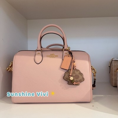 NWT Coach Rowan Large Leather Satchel Bag With Shell Charm CBH76