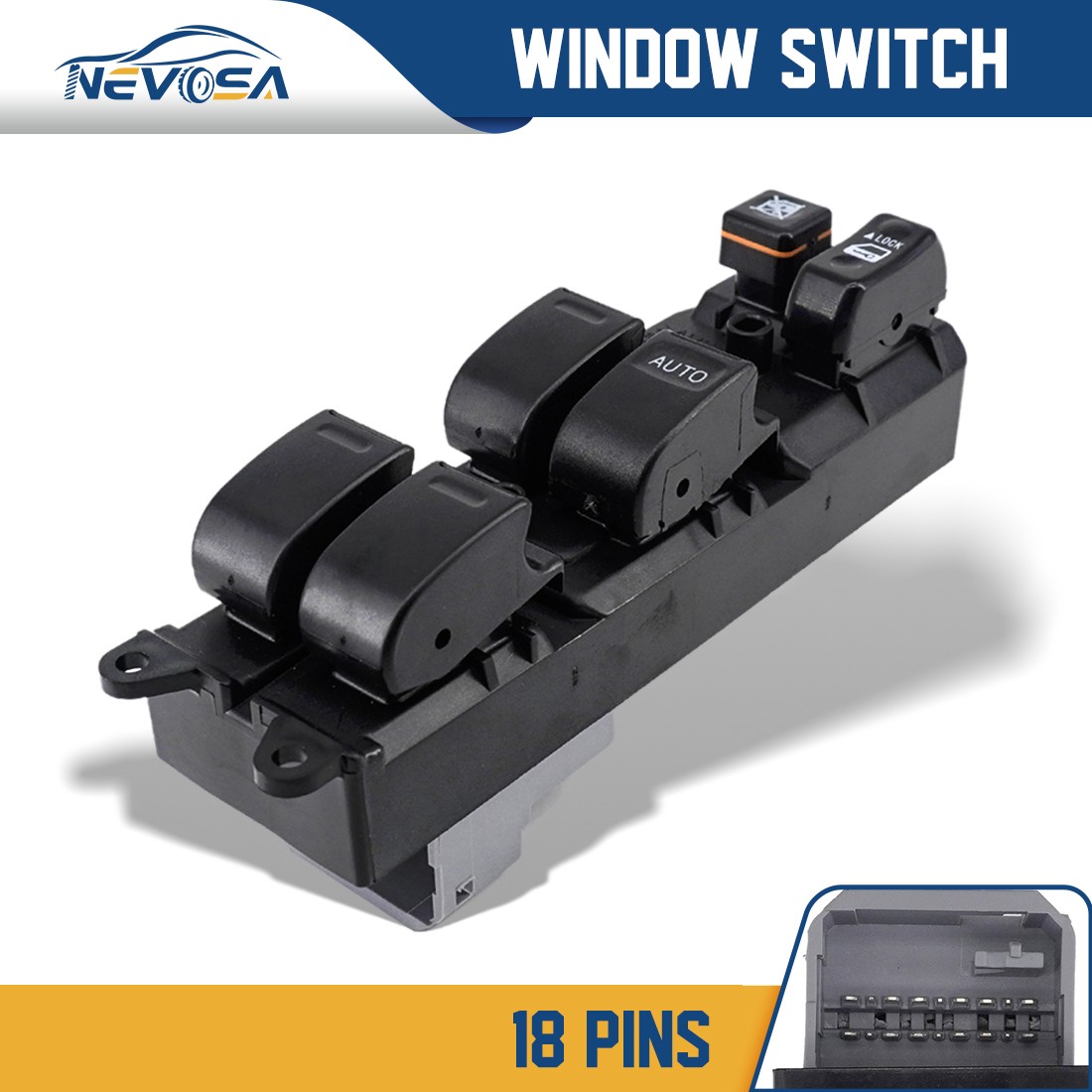 RHD Electric Power Window Switch 84820-52180 For Toyota Platz