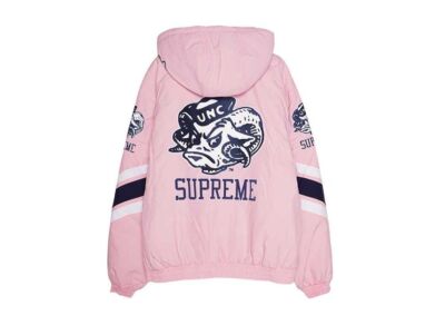 Supreme x Mitchell & Ness NCAA Hooded Stadium Jacket Pink | eBay