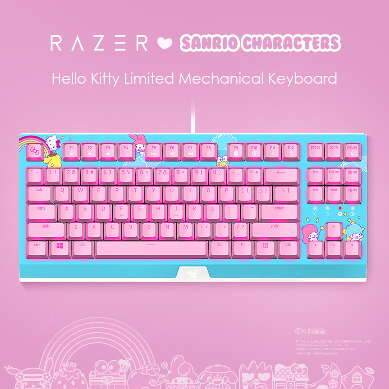 Razer x Sanrio Hello Kitty Blackwidow Tenkeyless Mechanical