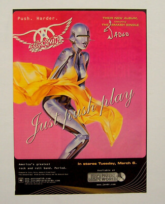 NEW SEALED - Aerosmith -JUST PUSH PLAY -2001 US Original LP +