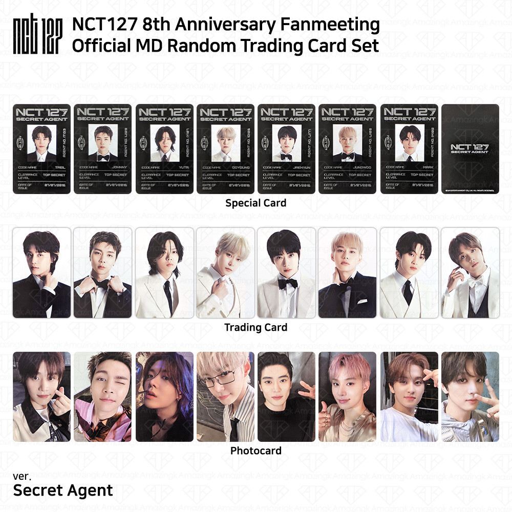 NCT127 8th Anniversary Fanmeeting Official MD Random Trading Card