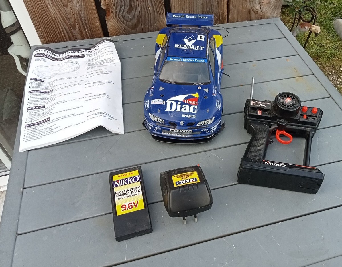 NIKKO RC 1/14 RARE RENAULT MEGANE MAXI BUGALSKI/CHIARONI | eBay