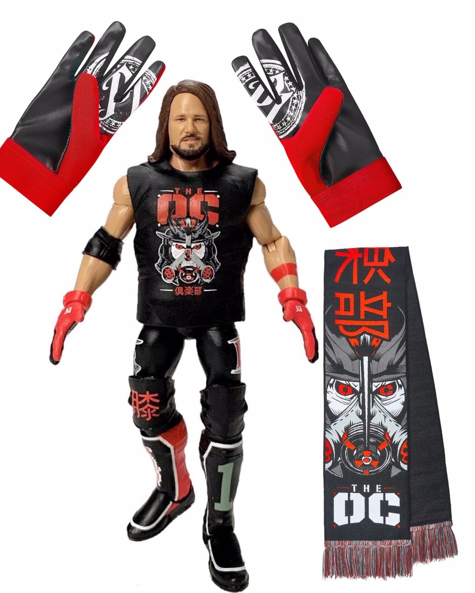 WWE AJ STYLES THE O.C Bundle LOT OF 3: Action Figure/ Replica