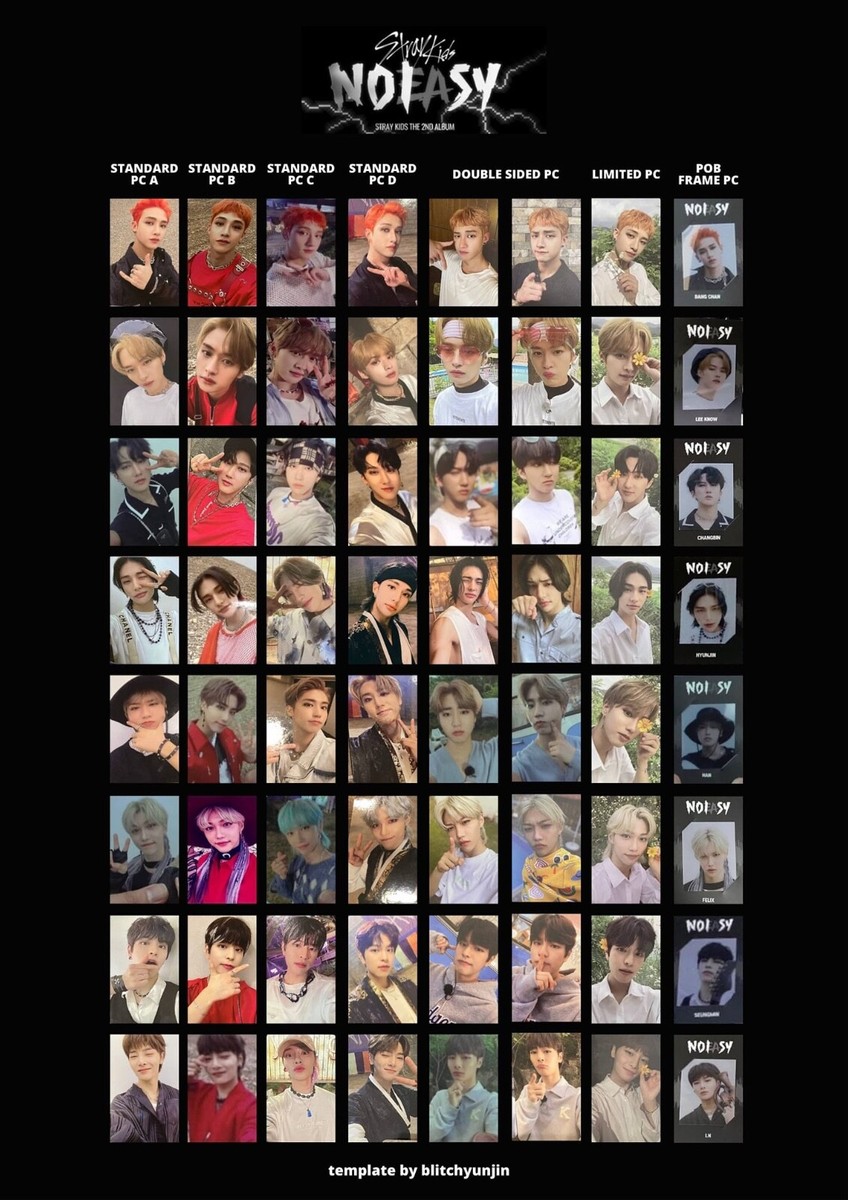 STRAY KIDS - NOEASY Album OFFICIAL PHOTOCARD HYUNJIN FELIX HAN LEE
