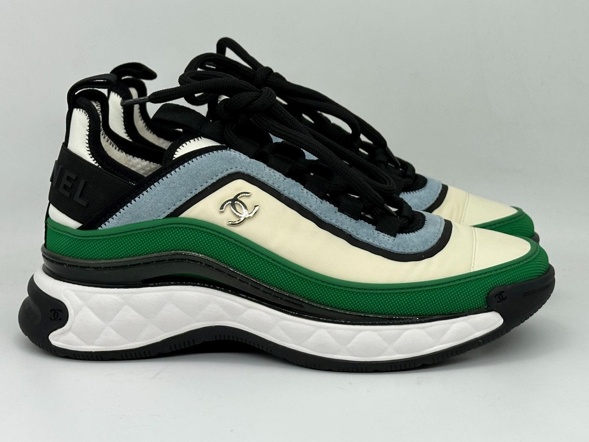 CHANEL 23P 2023 Multicolor CC Sport Lace Up Sneakers Kicks Shoes
