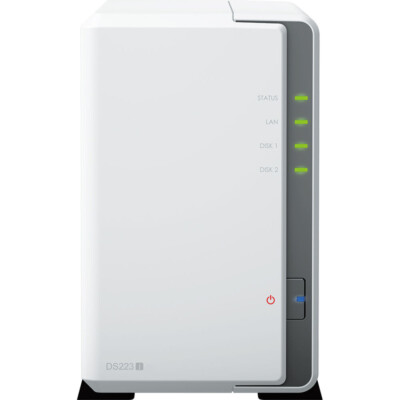 Synology DS223j NAS 1GB RAM 8TB (2x4TB) Seagate Ironwolf Drives