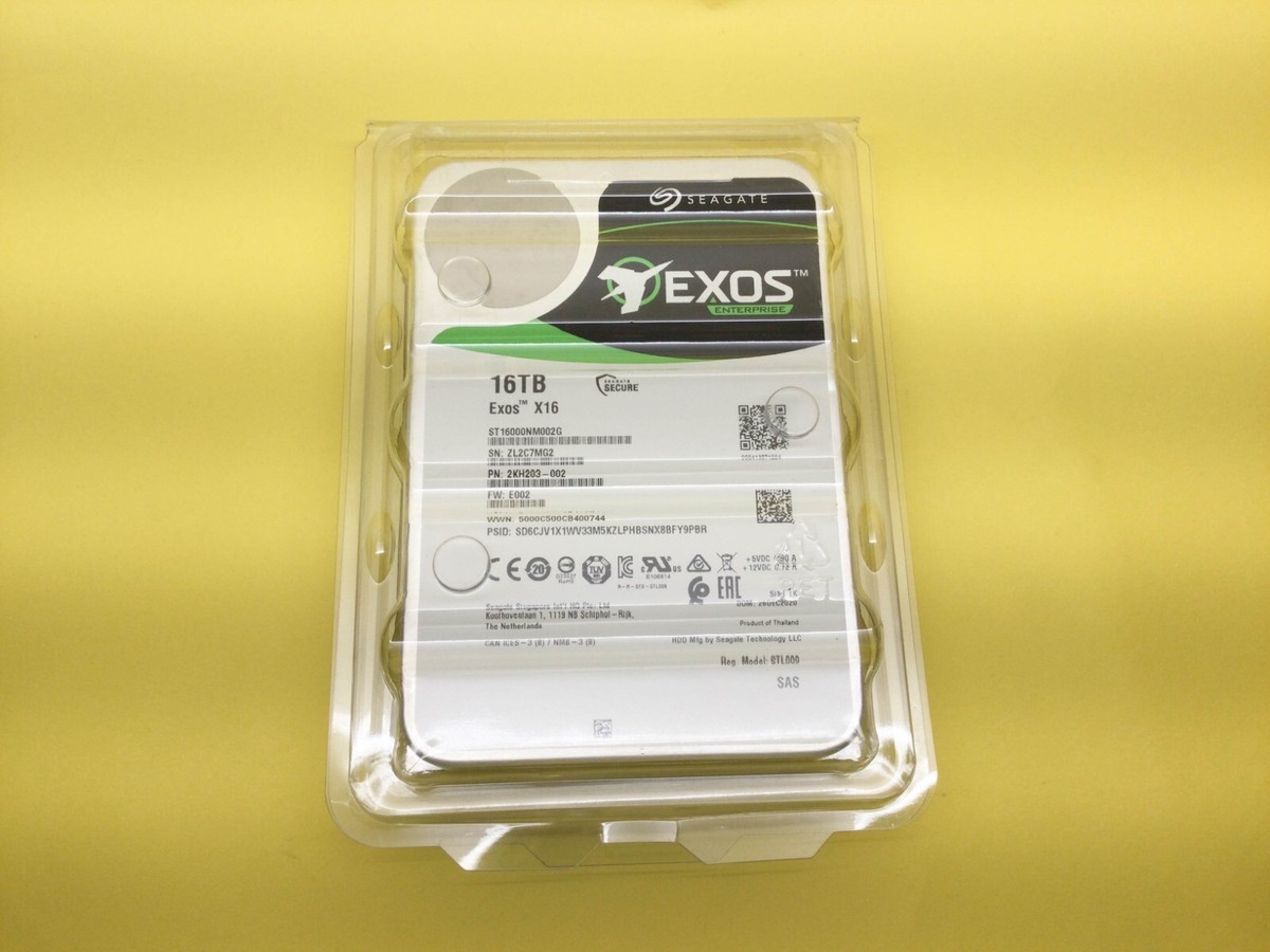 Seagate Exos X16 16TB 7.2K SAS 12Gb/s 512e/4Kn 256MB 3.5” HDD