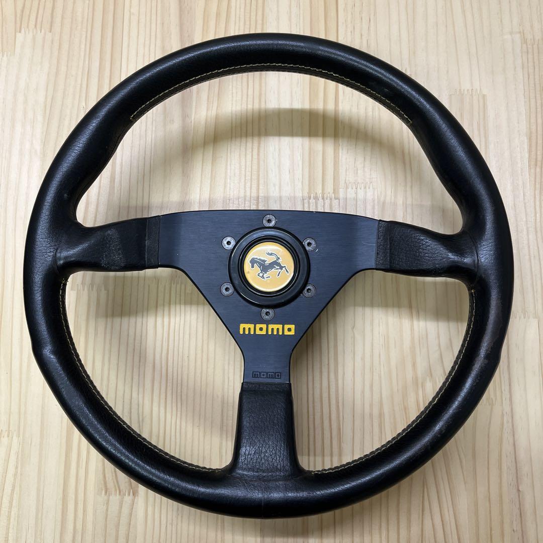 MOMO Black Leather Steering Wheel TYP V 35 KBA 70068 | eBay