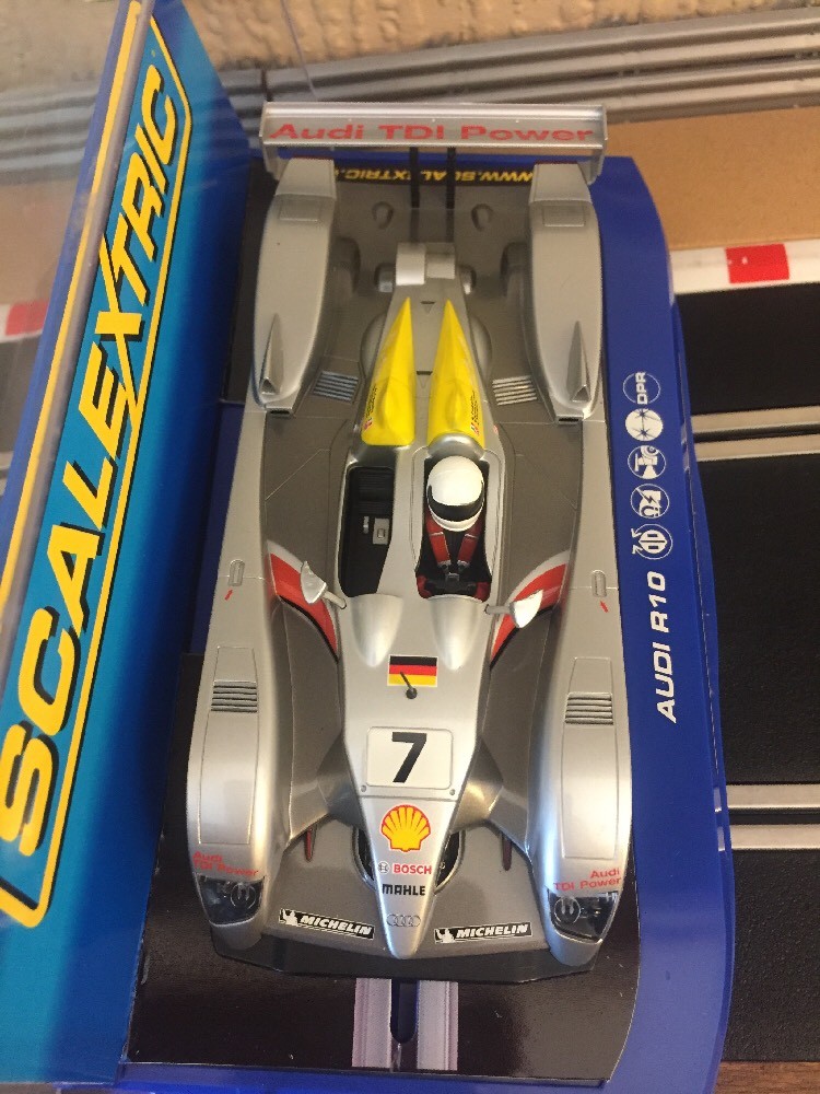 Scalextric Audi R10 TDI Power NO7 C2905 Rare Car in Mint Condition