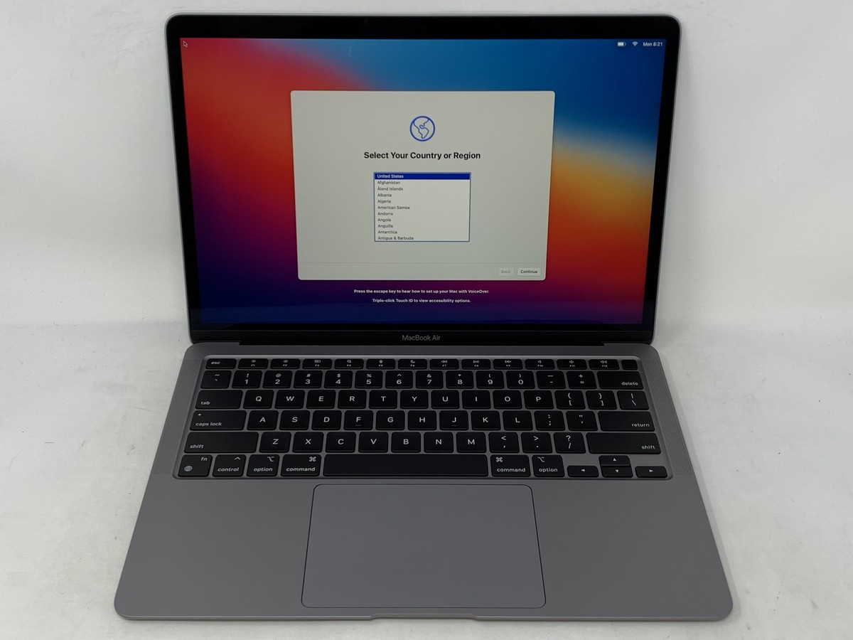 Apple MacBook Air 13 Space Gray 2020 3.2 GHz M1 8-Core CPU 8-Core