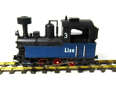 Roco 0-6-0 Steam Locomotive Black & Blue HOn30, HOe, 009 33201 New