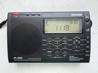 TECSUN PL-660 PLL World Band Reciever Air Band Synchronous