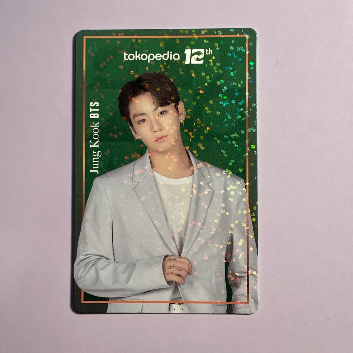 BTS Tokopedia 1ST Event JUNGKOOK Rare HOLO Holographic PC